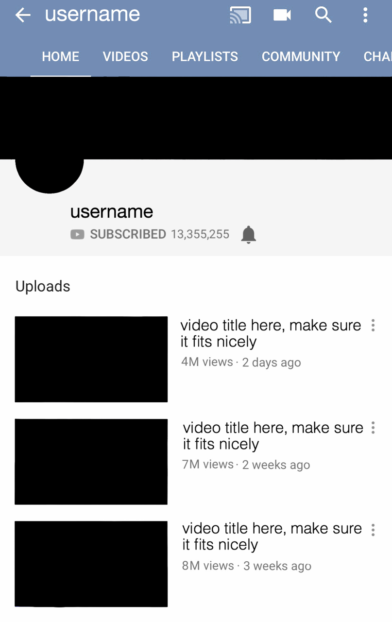 Hiatus Youtube Channel Templates Free To Use Please