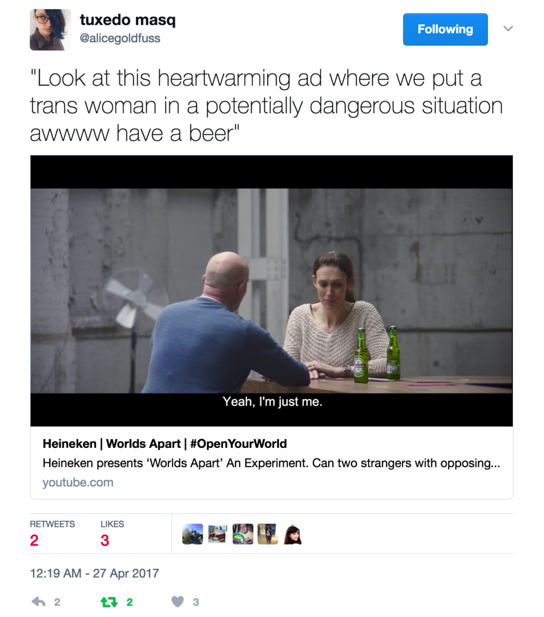 featherinmycapandcheese:
“ sktagg23:
“ captioned-miscellaneous-videos:
“ elphabaforpresidentofgallifrey:
“ honestly FUCK heineken
”
Subtitles are provided with link
”
Like honestly fuck Heineken even more than Pepsi because this is some bullshit...