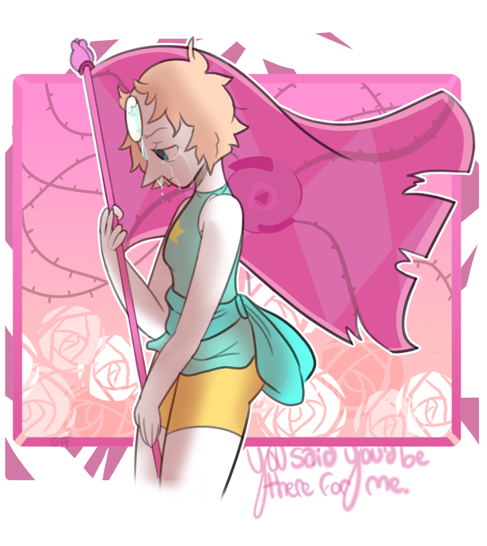 theguywholikesfans-art:  I wonder if Pearl ever gets mad at Rose for ‘leaving’