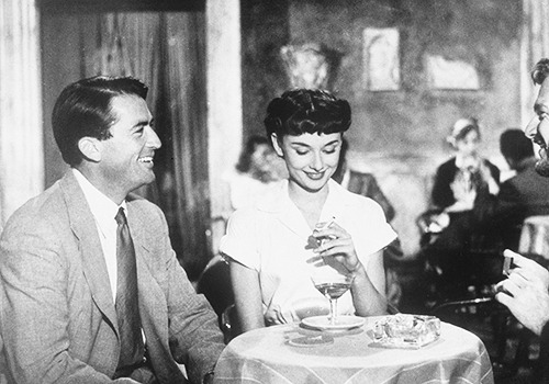 missavagardner:  Audrey Hepburn and Gregory Peck in Roman Holiday, 1953.