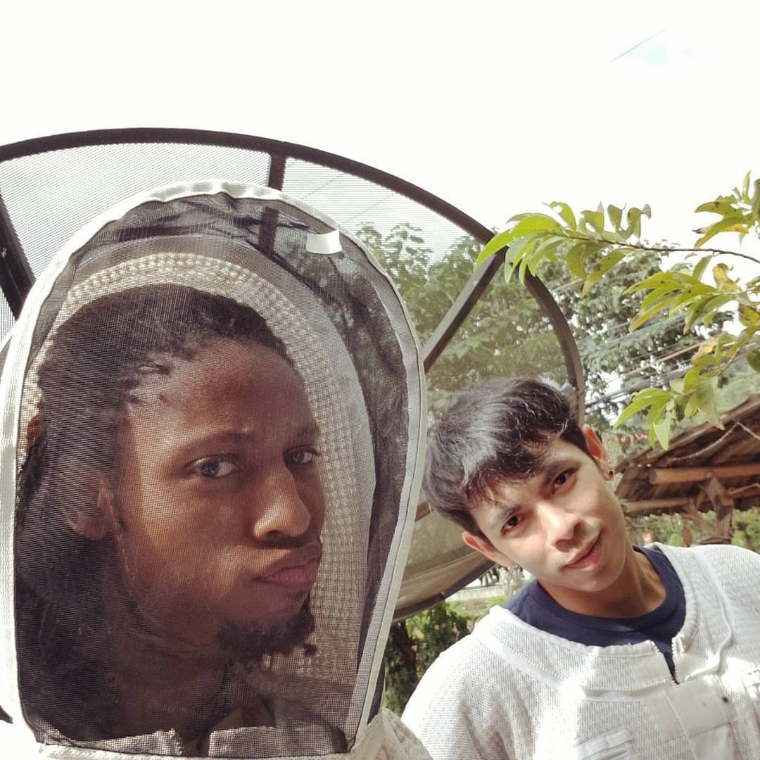 Putting on that game face; getting ready to wrangle these wild bees! I’m glad I brought a second bee suit! P'Banky (a grad student friend from the lab) was going to help me do this in shorts! Short Shorts!! Let’s just say there are places from which...