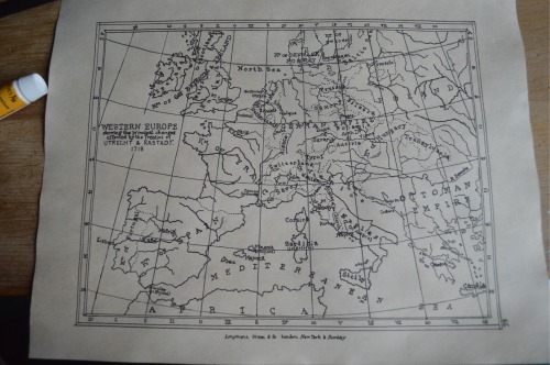 brockleeinc10: How I made my Pirate Map! (aka 1800’s European replica map) 1.Coffee stained dr