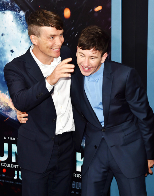 ohfuckyeahcillianmurphy:Cillian Murphy and Barry Keoghan | ‘Dunkirk’ film premiere New Y