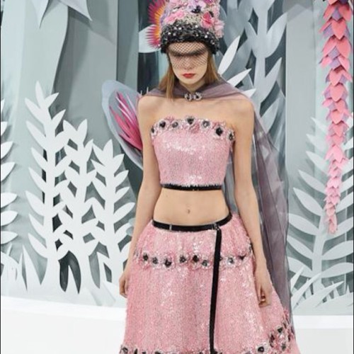 beetitiwhy:  Slumber party dress up looks. 👡#chanel #hautecouture #couture #fashionweek #fashion #fashionshow #paris #runway #embroidery #pink #party #sleepover #slumberparty #karllagerfeld #show