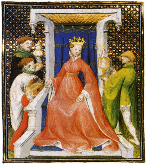 Queen Joanna of Naples from &ldquo;De mulieribus claris&rdquo; by Boccaccio, 1403