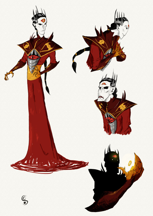 sillymarillion-comics:  Sketches/ concept of Sauron