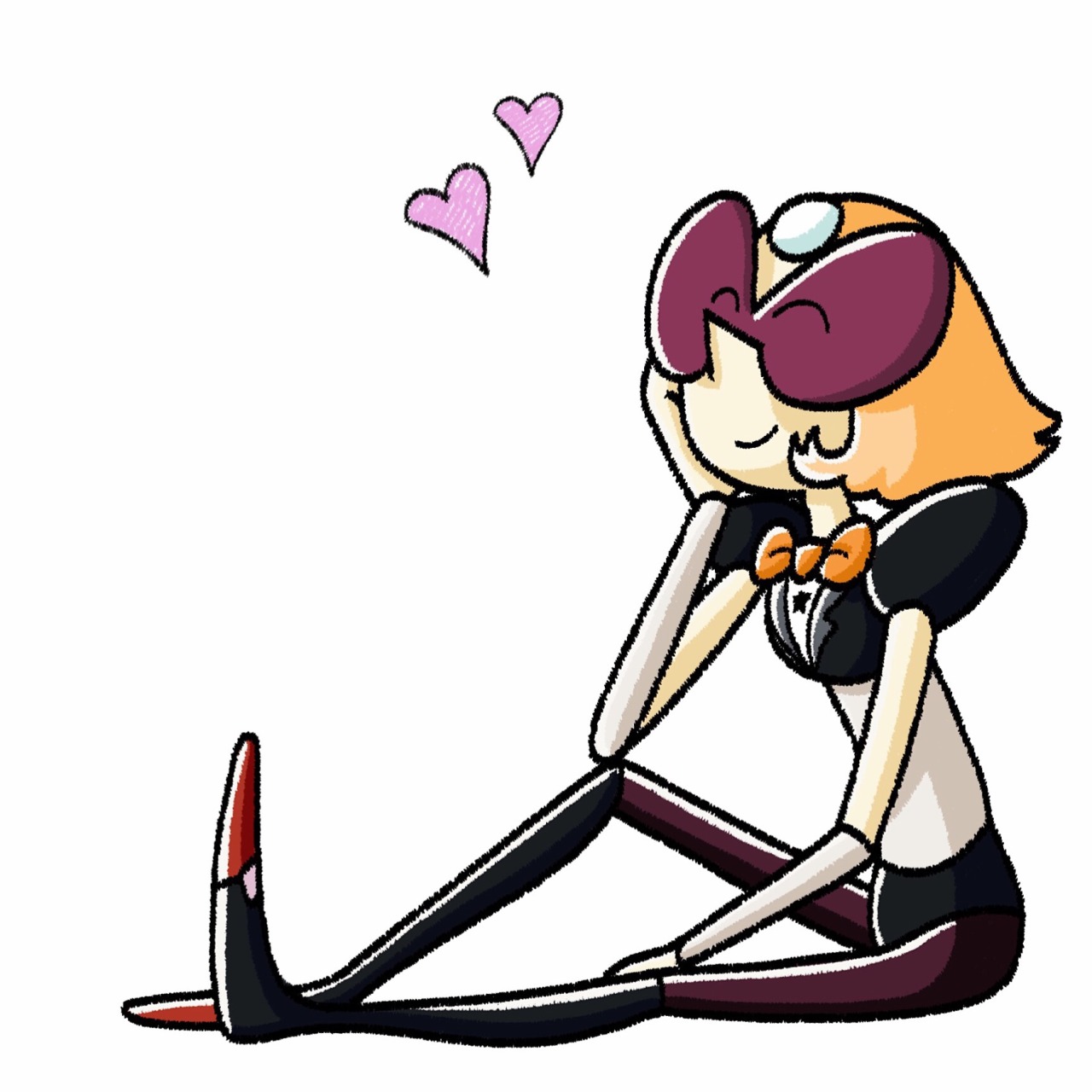 deeeskye:  A small digital doodle of Pearl dressed as Sardonyx 💕😊 I originally