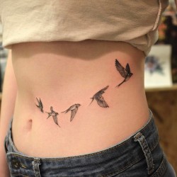 Bird Tattoo Artist: Tattooist Grain - Hongik.Univ.Station, Seoul, Korea