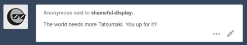 I’m always up for more Tatsumaki