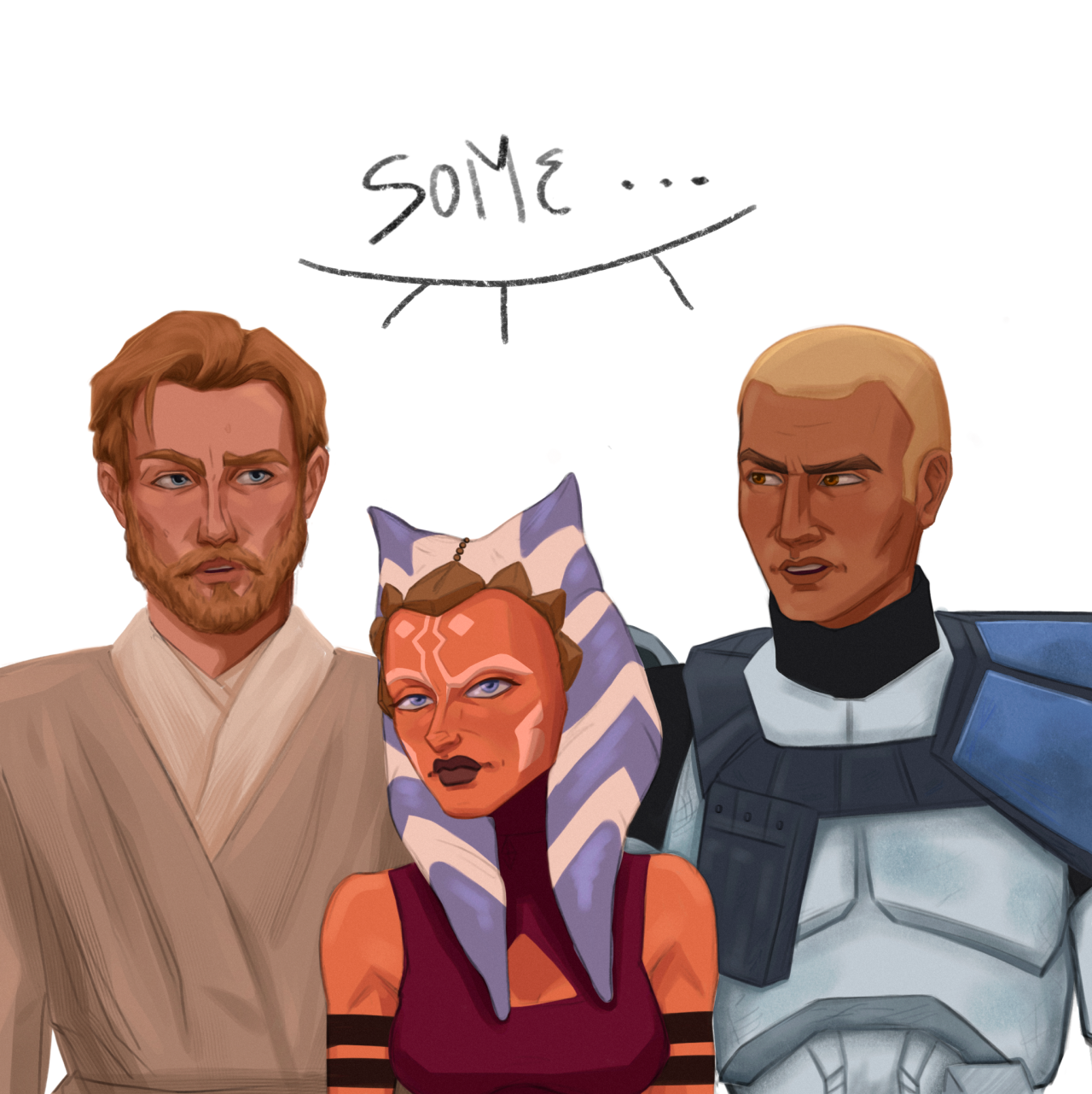 See Anakin Skywalker, Padawan Ahsoka, and Captain Rex in #Ahsoka