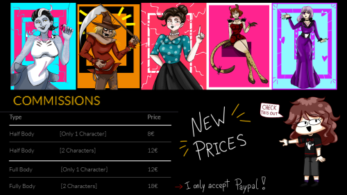 New Commission Info Sheet For more information CLICK HERE