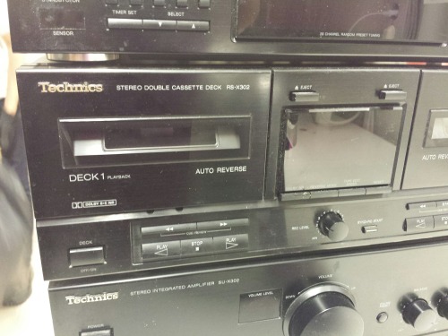 Stereo Tower. Technics SU-X302 Stereo Integrated Amplifier, 1992 - Technics RS-X302 Stereo Double Ca