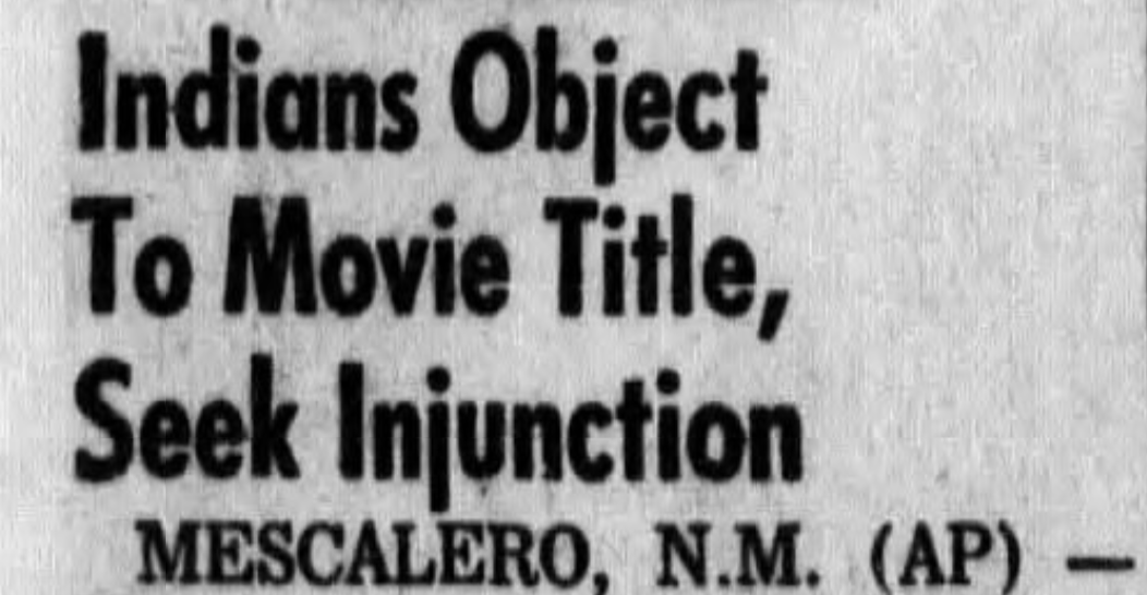 stephanemiroux:  oldshowbiz:  Native American protest is an element of film history