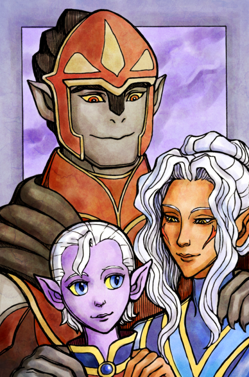 Art for @haggarweek Day 2: Family. I love them.