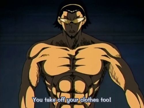 afza147:  the same thinking of tenma and harima on taking off clothes.. hehe…:) *wow..harima body..its that really a high school student body?..*