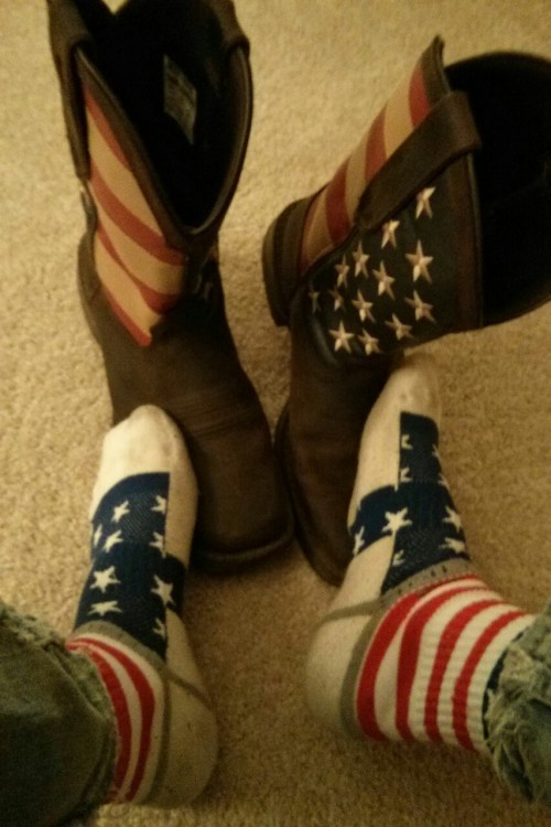 mxredneck:  Boots and socks for 9/11