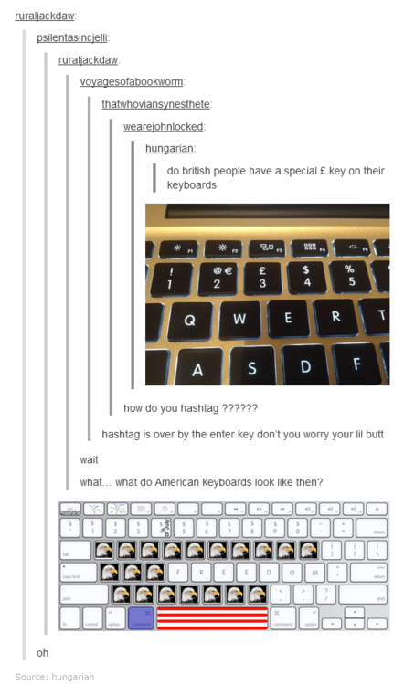 busyninjaac:  brobdingnagian-fuckup:  so i was on buzzfeed when this article came up about great american responses  and i am in fucking tearslike these are so accurate too accurate and not evenan  exaggeration  about  how we see ourselves  There is no