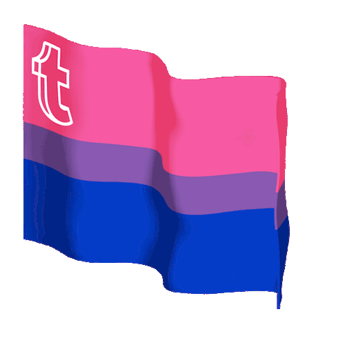 staff:  It’s Bisexual Awareness Week, Tumblr! This GIF is transparent, by the way. If you&rsqu
