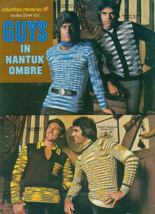 superseventies:Columbia Minerva catalogue, ‘Guys In Nantuk Ombre’, 1971.