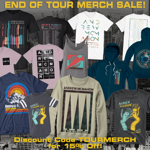 We know some of you couldn’t make the tour, so we’re clearing out the remaining merchand