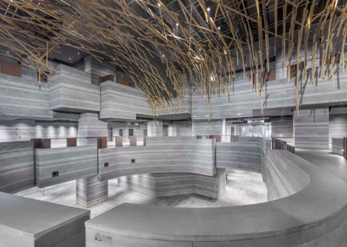 {Neri & Hu was tapped for the interior design in this new cultural centre in China. The studio b