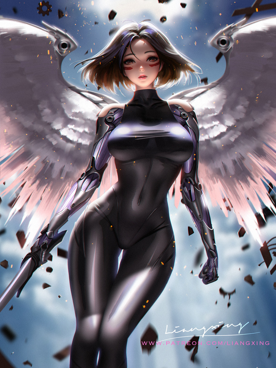 liang-xing:  Battle Angel Alita！I love this movie so much that I have to do something,