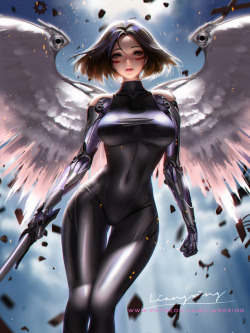 liang-xing:  Battle Angel Alita！I love this movie so much that I have to do something, so I drew it out and hope you like her.Patreon：https://www.patreon.com/liangxingGumroad：https://gumroad.com/liangxing