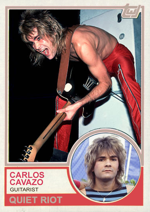 Carlos Cavazo Quiet Riot guitarist 1983 Topps