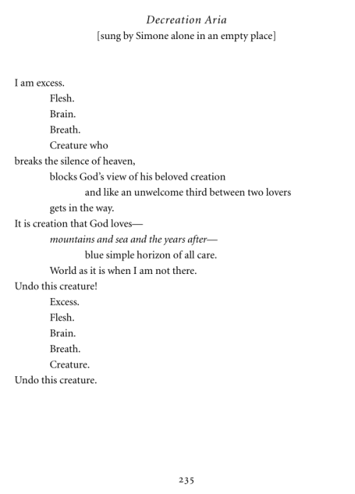 catastrofewaitress:Anne Carson - Decreation (An Opera in Three Parts)