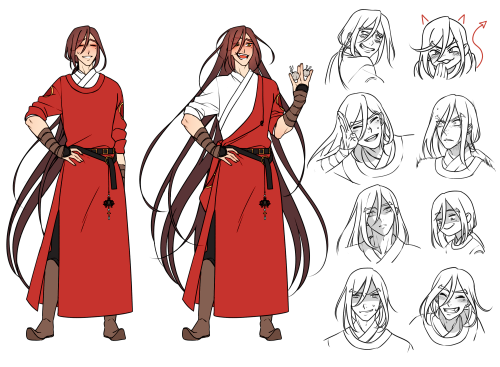 redid a few refs for the xianxia campaign before kick off :^D  i absolutely adore every single chara