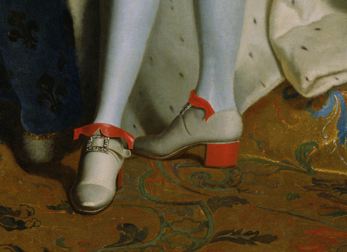 thegetty: Red heels were all the rage in Louis XIV’s day. The king only permitted select favor