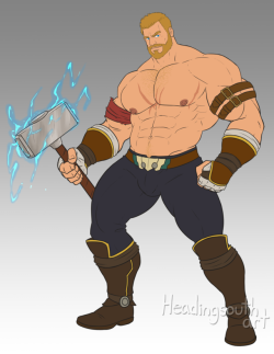 headingsouthart: Thor, Marvel vs Capcom infinite  from Patreon 