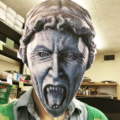 Getting ready for tomorrow&rsquo;s #doctorwho #library party. Do I look pretty? #weepingangel #d