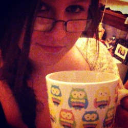 OWL MUG! The best mug for keeping precious coffee safe and hot while studying. #coffee #addict ☕