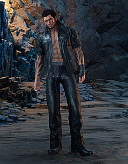 nebulous-wanderings:✧ FFXV - Main Menu Poses (4/?) Gladiolus + CorMy awkward hunks…