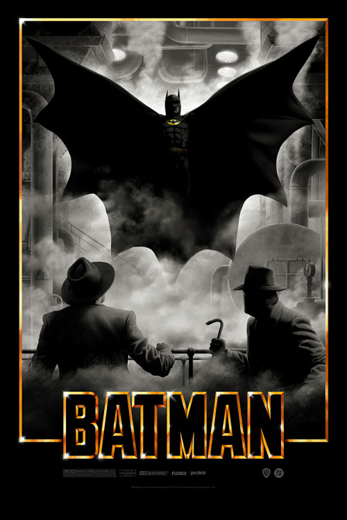  ‘Batman 89’ by Florey.Officially licensed 24" x 36" offset lithograph print o