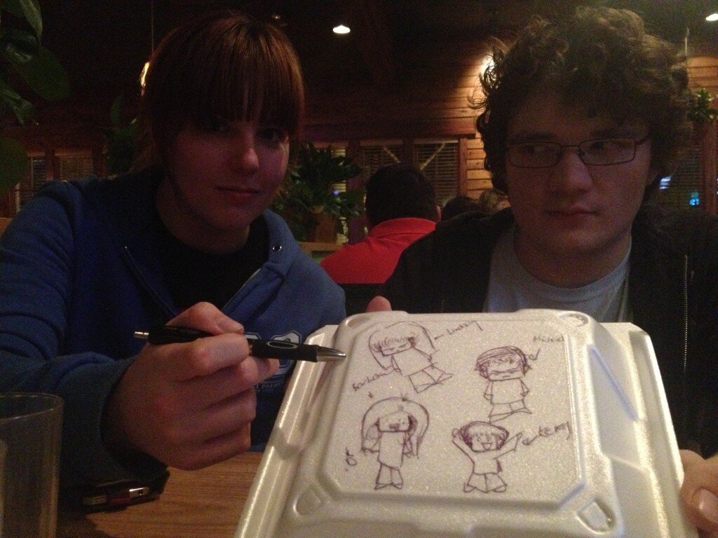 the-gubbins-trench:  Lindsay + ART! :D