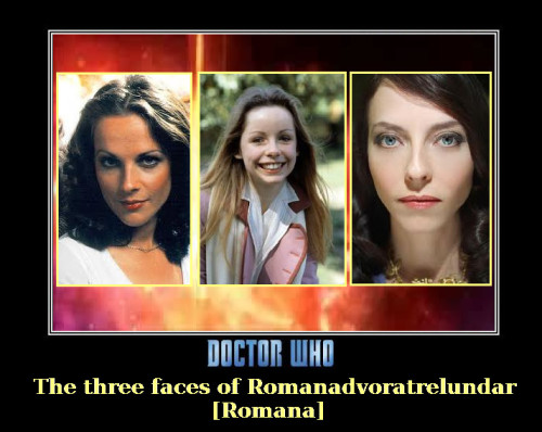 simplymariac:  Doctor Who - The 3 Romana’s by ~DoctorWhoOne      Woooohoooo, a new Romana!!!