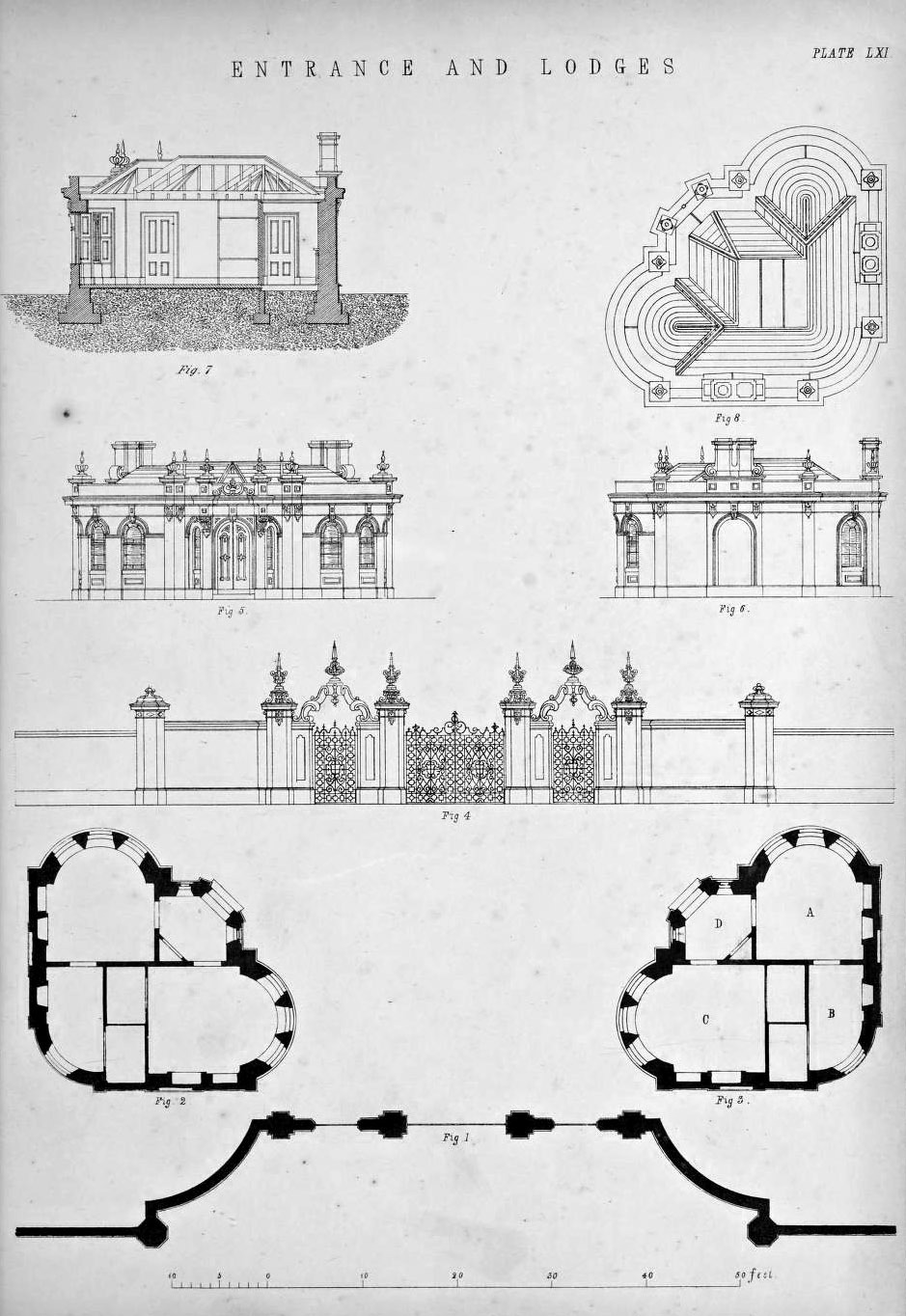 Design for an Entrance Gate and Lodges