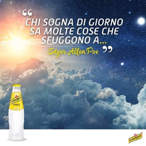 Conoscete questa bellissima citazione di Edgar Allan Poe? Completatela nei commenti! #schweppeshour #dreams
https://www.instagram.com/p/CDfqRpcAS6048Zuk_dj2kp_Ru_dR680XVXCW1s0/?igshid=gznbaq4dzqyq