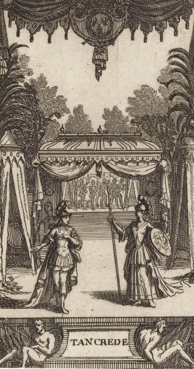 TancrèdeEngraved by Franz Ertinger (German; 1640–ca. 1710) after Jean Bérain the Younger (French; 16