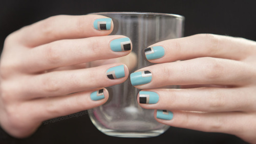  40 GREAT NAIL ART IDEAS CHALLENGE - WEEK 18: Aqua or Turquoise + SquaresMore HERE!