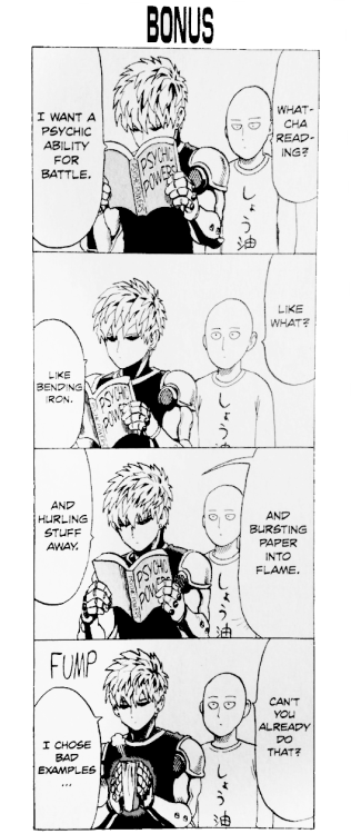 sai-pop:OPM vol. 6 bonus…Genos, sweetie, ple a s e