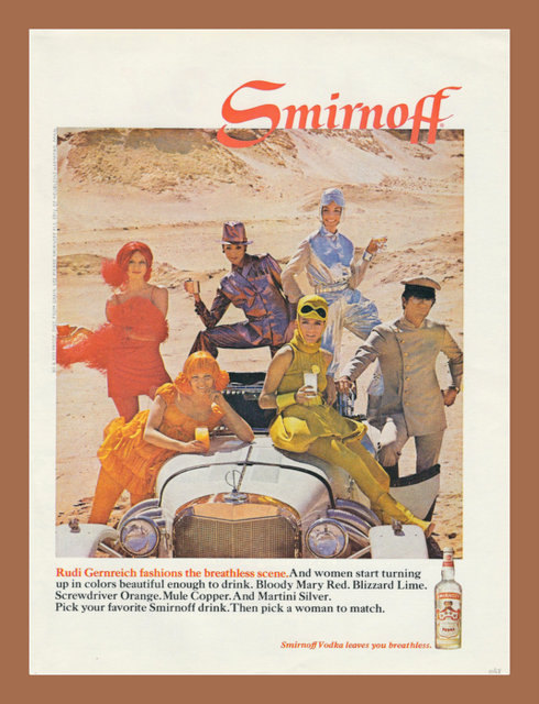 Rudi Gernreich for Smirnoff ad, 1968