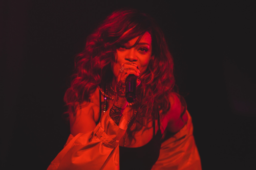 Porn robyncandids:    Rihanna performing at Rock photos