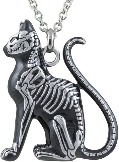 Cat Skeleton Necklace by Controse - get it here☠️ Best Blog for dark fashion and lifestyle ☠️ 