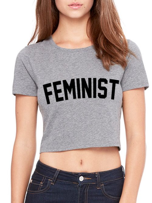 Feminist T-shirt Tee Tshirt Crop Top Vintage Feminism Smash the Women Ladies Patriarchy Girls Cute T