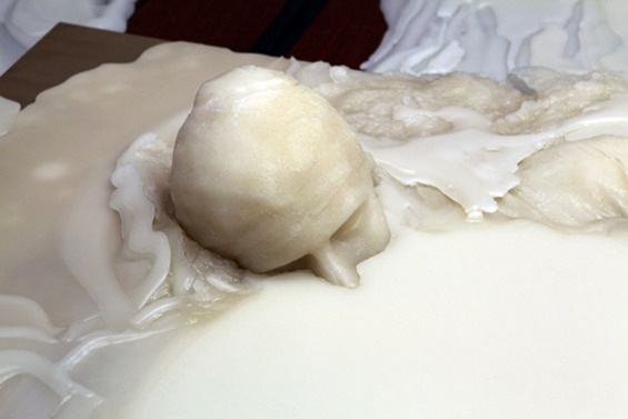 asylum-art:  Tatiana Blass’s Wax Figures Melt  Tatiana Blass built a human body