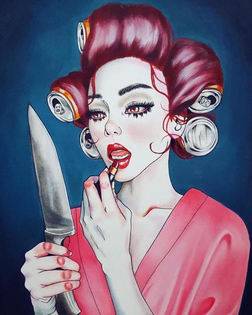 crossconnectmag:  Harumi Hironaka  São Paulo-based Peruvian/Japanese painter and illustrator website  For more unique art: Instagram || Twitter || Facebook Posted by Andrew 