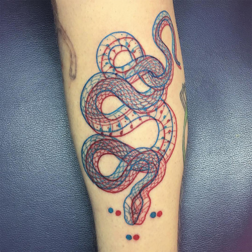 itscolossal:Mesmerizing New Serpentine Tattoos by Mirko Sata